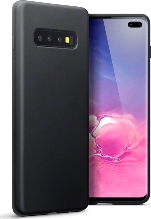 Back Cover Σιλικόνης Matt Μαύρο (Galaxy S10)