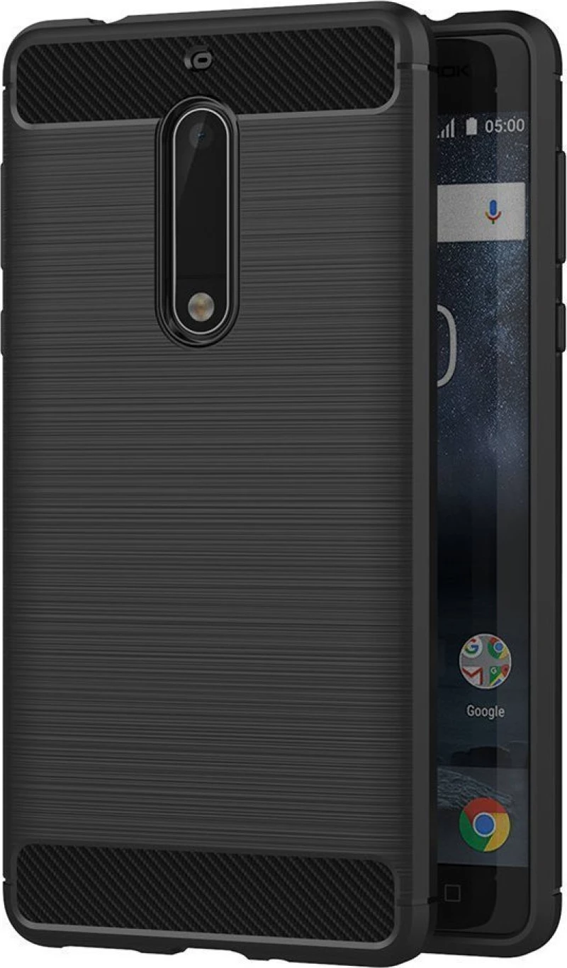 Carbon Fiber Brushed Μαύρο (Nokia 5)
