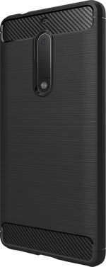 Carbon Fiber Brushed Μαύρο (Nokia 5)