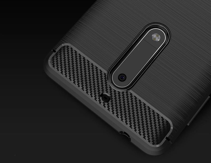 Carbon Fiber Brushed Μαύρο (Nokia 5)