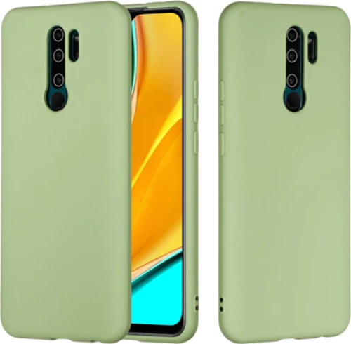 My Colors Liquid Back Cover Σιλικόνης Πράσινο Ανοιχτό Πράσινο (Redmi 9)