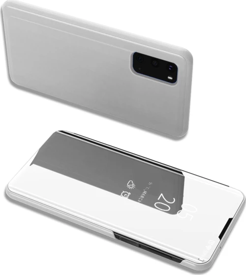 Clear View Book Ασημί (Galaxy S20)