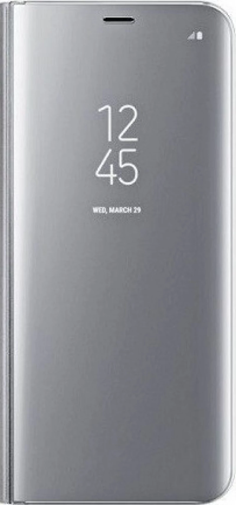 Clear View Book Ασημί (Galaxy S20)