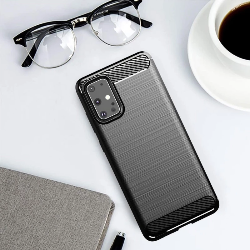 Brushed Carbon Case Μαύρο (Galaxy S20+)