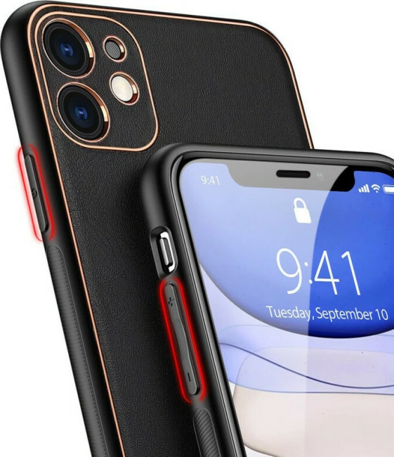 Dux Ducis Yolo Elegant Back Cover Δερματίνης Μαύρο (iPhone 12 mini)