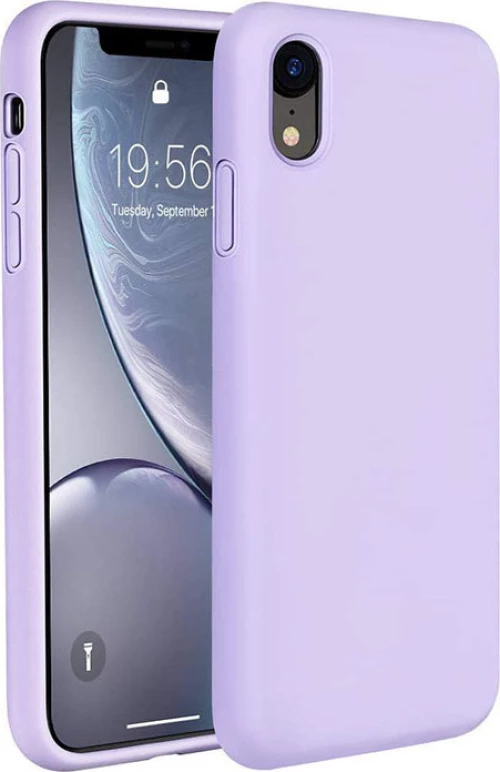 My Colors Liquid Back Cover Σιλικόνης Light Violet (iPhone XR)