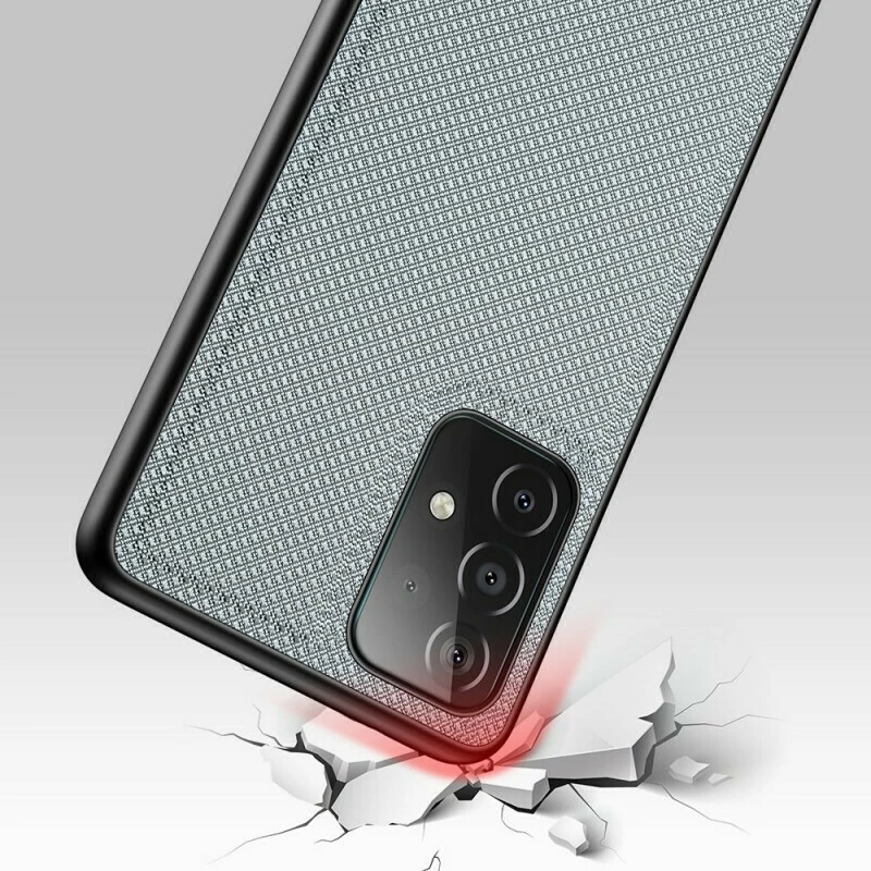 Dux Ducis Fino Back Cover Σιλικόνης / Υφασμάτινο Crystal Blue (Galaxy A72)