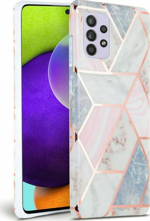Tech-Protect Marble Back Cover Ροζ (Galaxy A72)
