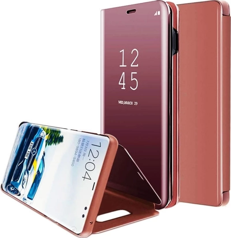 Clear View Book Ροζ (Galaxy J4)