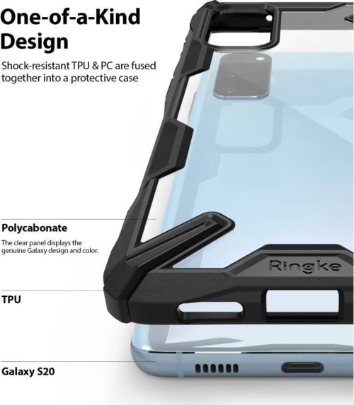 Ringke Fusion-X Back Cover Black (Galaxy S20)