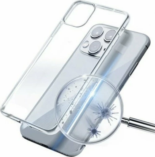 Antibacterial Back Cover Σιλικόνης Διάφανο (iPhone 11 Pro Max)