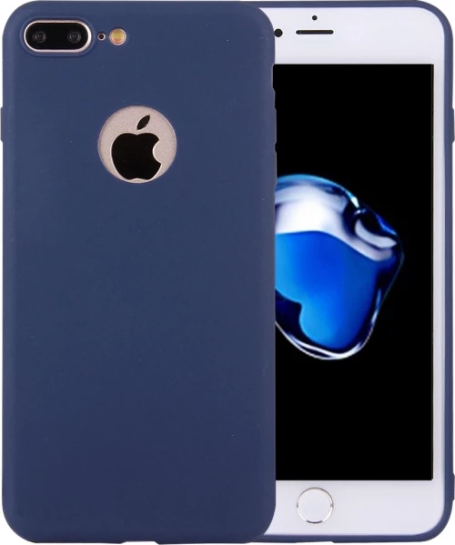 Back Cover Σιλικόνης Matt Μπλε (iPhone 8/7 Plus)