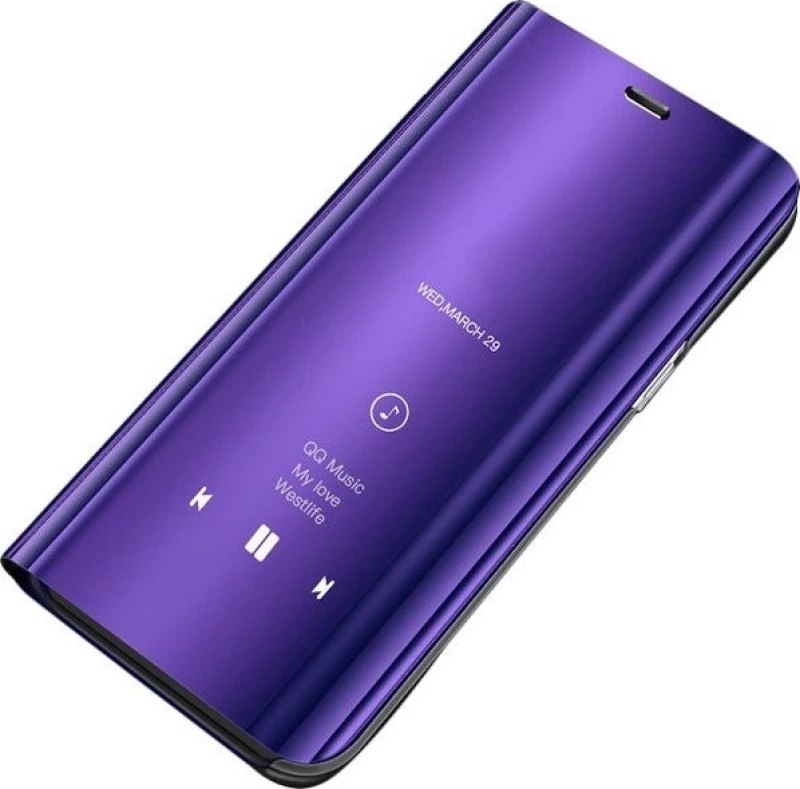 Clear View Book Μωβ (Galaxy A70)