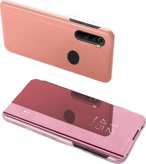 Clear View Book Ροζ Χρυσό (Redmi Note 8T)
