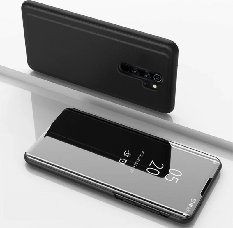 Clear View Book Μαύρο (Redmi 9)