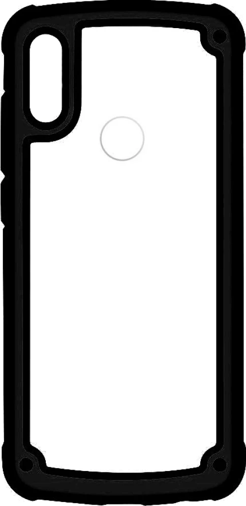 Powertech Frame PC & TPU Back Cover Composite Μαύρο (Galaxy A40)