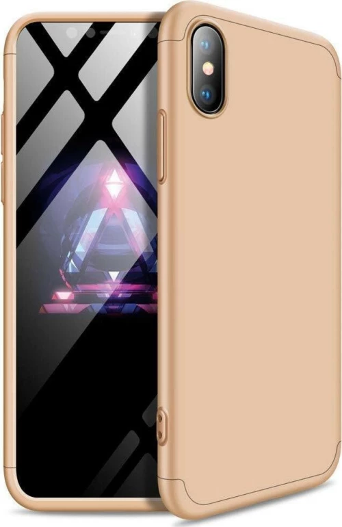 360 Full Cover Πλαστικό Χρυσό (iPhone XR)
