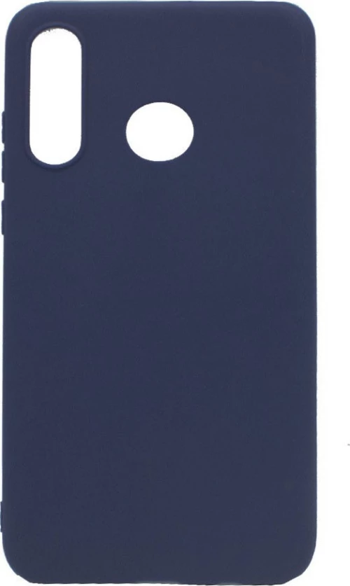 Matt Back Cover Σιλικόνης Navy Μπλε (Huawei P30 Lite)