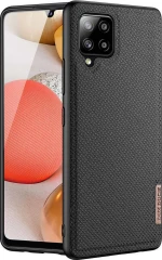Dux Ducis Fino Back Cover Σιλικόνης / Υφασμάτινο Μαύρο (Galaxy A42)