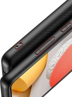 Dux Ducis Fino Back Cover Σιλικόνης / Υφασμάτινο Μαύρο (Galaxy A42)