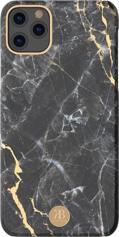 Kingxbar Marble Thin Back Cover Μαύρο (iPhone 11 Pro Max)