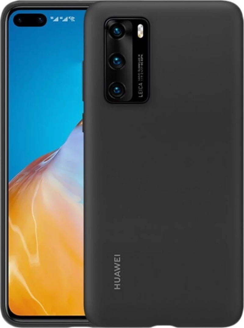 Huawei Silicone Cover Μαύρο (Huawei P40)