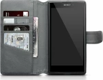 Terrapin Wallet Δερμάτινο Γκρι (Xperia L2)