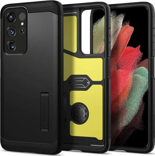 Spigen Tough Armor Back Cover Πλαστικό Μαύρο (Galaxy S21 Ultra 5G)