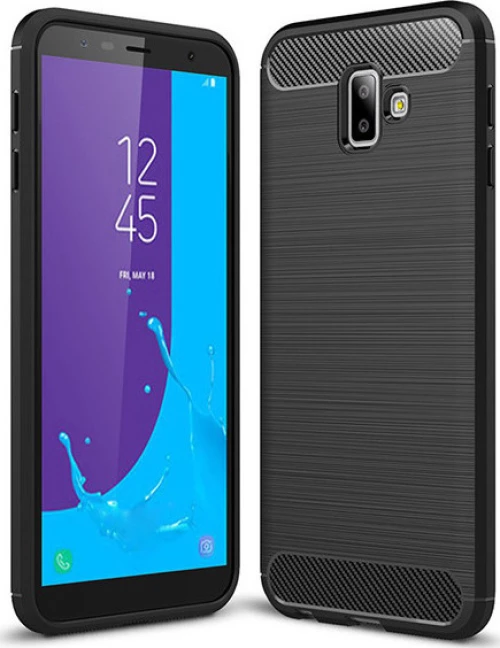 Carbon Fiber Brushed Μαύρο (Galaxy J6+)