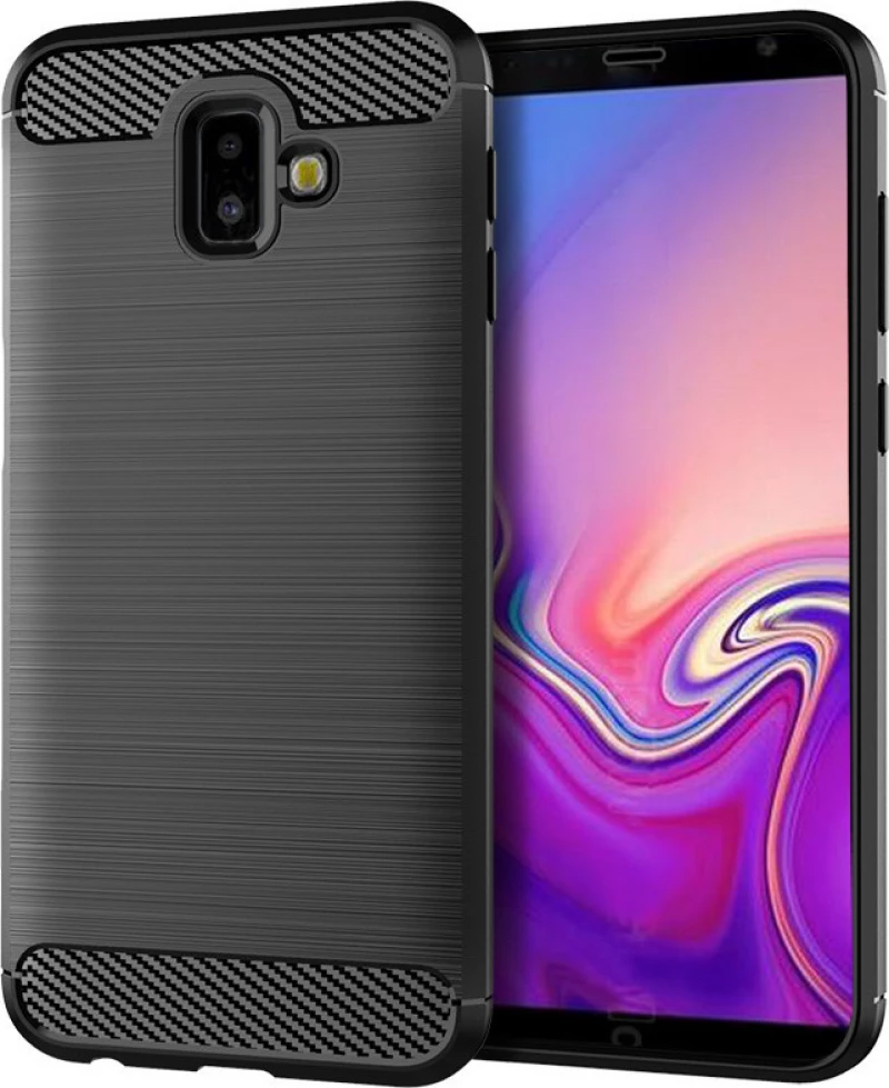 Carbon Fiber Brushed Μαύρο (Galaxy J6+)
