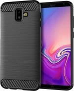 Carbon Fiber Brushed Μαύρο (Galaxy J6+)