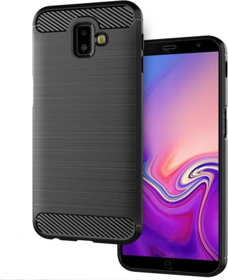 Carbon Fiber Brushed Μαύρο (Galaxy J6+)