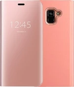 Clear View Book Ροζ (Galaxy J6)