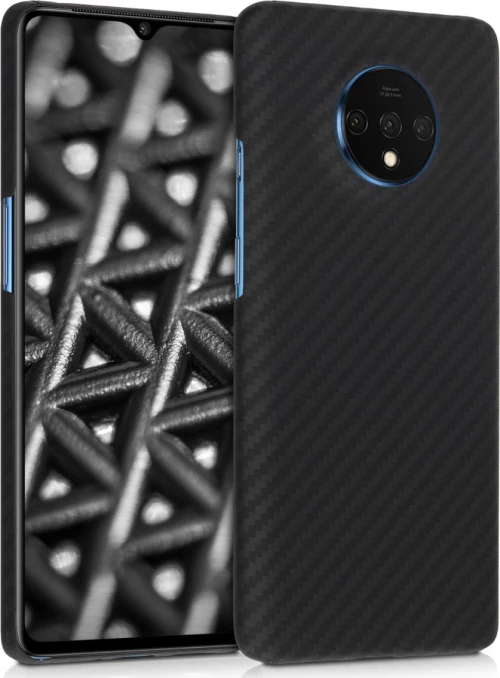 KWmobile Kalibri Aramid Fiber Body Back Cover Black Matte (OnePlus 7T)