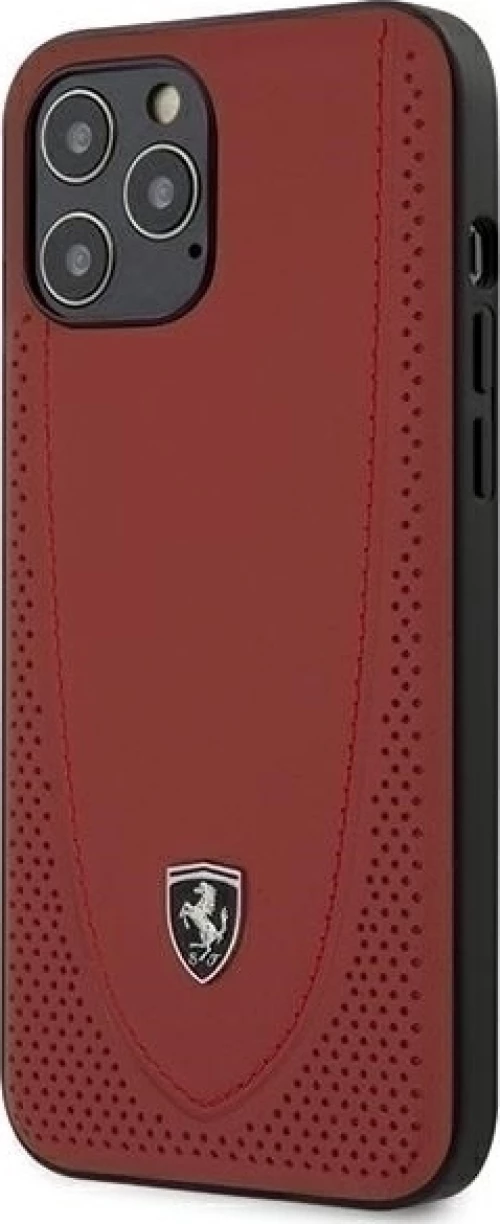 Ferrari Off Track Perforated Back Cover Κόκκινο (iPhone 12 Pro Max)