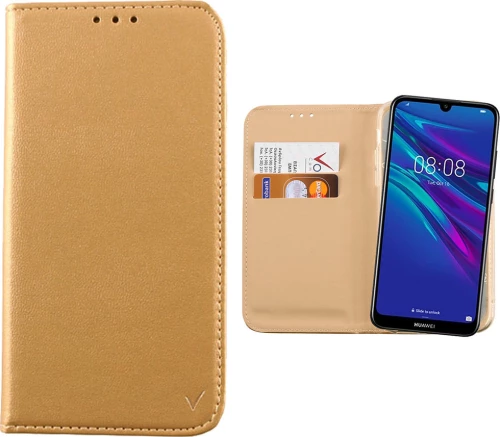 Volte-Tel Book Δερματίνης Χρυσό (Huawei Y6 2019)