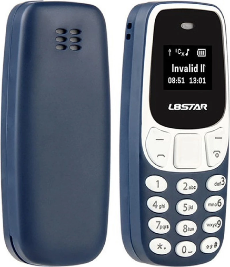 Mini Phone Μπλε Χρώμα Με Ελληνικό Μενού - Bm10 - L8Star