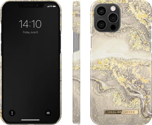 iDeal Of Sweden Fashion Back Cover Πλαστικό Sparkle Greige Marble (iPhone 12 Pro Max)