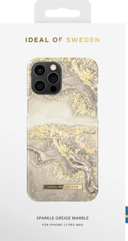 iDeal Of Sweden Fashion Back Cover Πλαστικό Sparkle Greige Marble (iPhone 12 Pro Max)