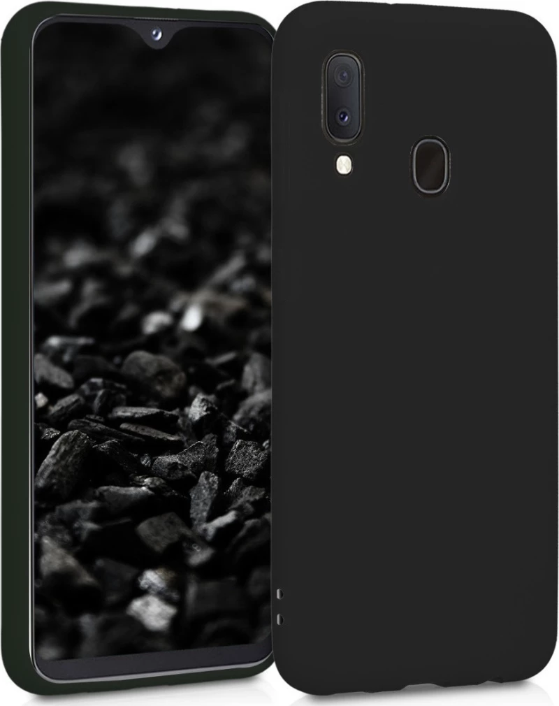 Back Cover Σιλικόνης Μαύρο (Galaxy A20e)