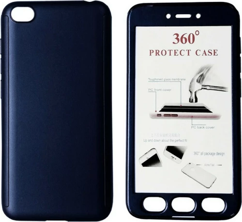 Powertech Back Cover Μπλε & Tempered Glass (Redmi Go)