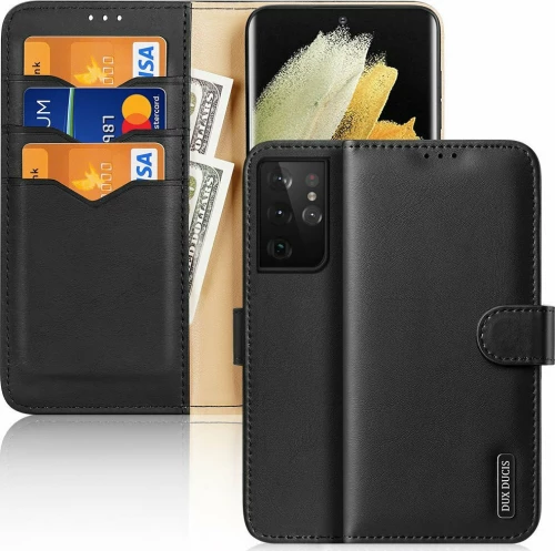 Dux Ducis Hivo Wallet Δερμάτινο Μαύρο (Galaxy S21 Ultra 5G)