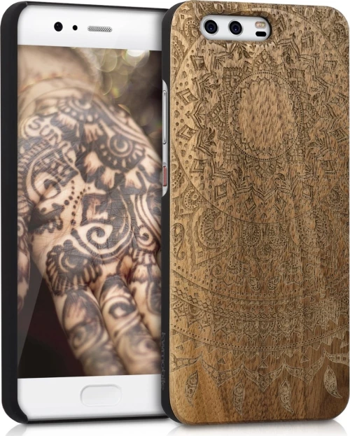 KWmobile Indian Sun Back Cover Ξύλινο Καφέ (Huawei P10)