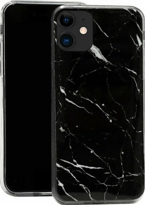 Wozinsky Marble Back Cover Σιλικόνης Μαύρο (iPhone 12 mini)