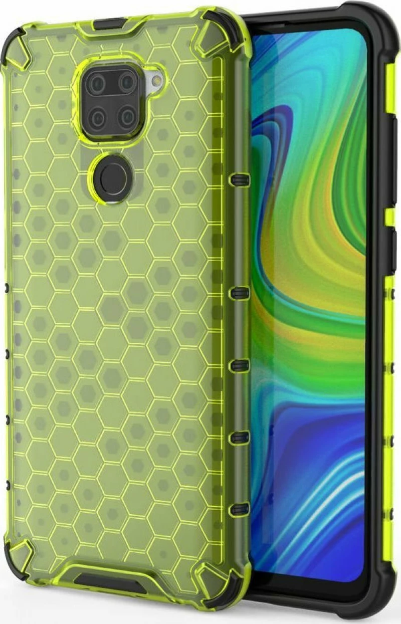 Hurtel Honeycomb Armor Back Cover Composite Πράσινο (Redmi Note 9)