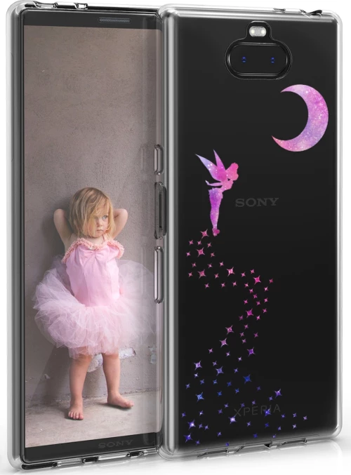 KWmobile Glittery Fairy Back Cover Σιλικόνης Διάφανο (Xperia 10 Plus)