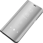 Clear View Book Ασημί (Galaxy S10)