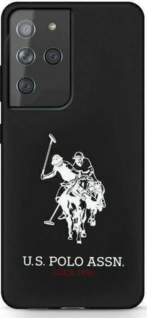U.S. Polo Assn. Silicone Logo Back Cover Μαύρο (Galaxy S21 Ultra 5G)