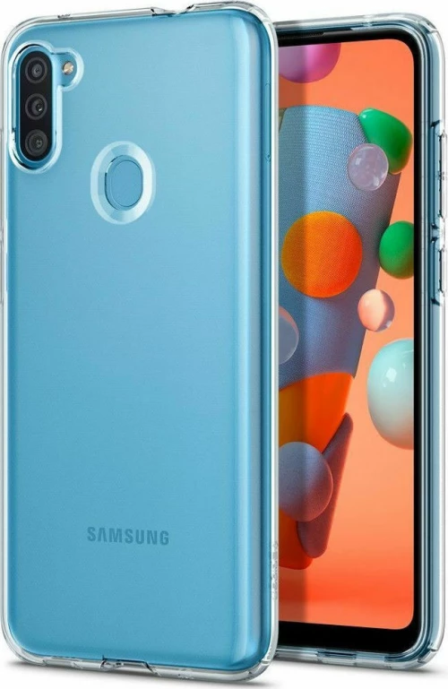 Spigen Liquid Back Cover Σιλικόνης Διάφανο (Galaxy M11)