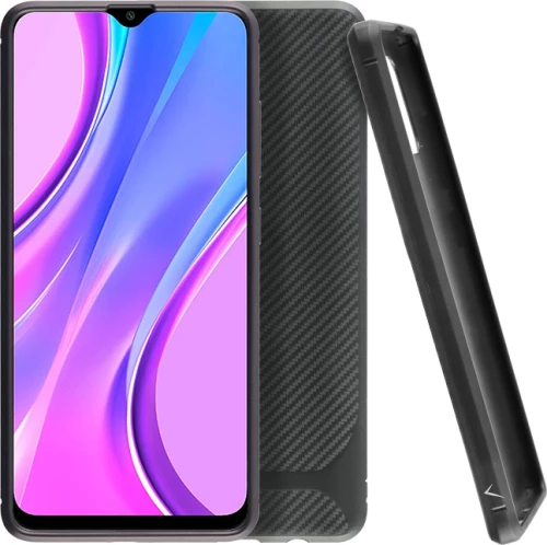 Idol 1991 Carbon Camera Protective Back Cover Μαύρο (Redmi 9)